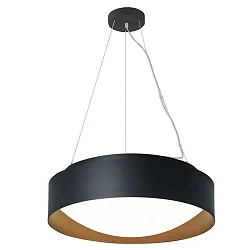 Luminaria colgante PREMIUM ARCHITEKTUR Ø 30,8cm IP20, negro, marrón cobrizo regulable