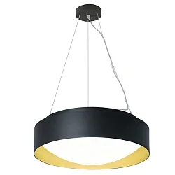 Luminaria colgante PREMIUM ARCHITEKTUR Ø 30,8cm IP20, dorado, negro regulable