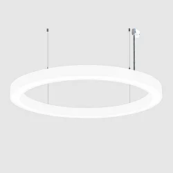 Luminaria colgante Ø 150CM CCT Switch, directo / indirecto, UGR < 19, multipower, forma del anillo IP40, negro regulable