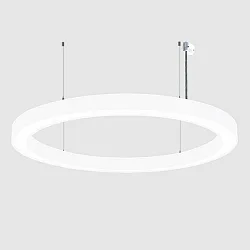 Luminaria colgante Ø 189CM CCT Switch, directo / indirecto, UGR < 19, multipower, forma del anillo IP40, negro regulable
