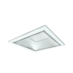 Luz downlight QDL2205A.2983 grande, cuadrado, conmutable IP21, blanco mate 