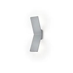 Luminaria de pared ADA de 2 llamas, angular IP20, níquel mate regulable