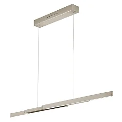 Pendant luminaire LARA-L205, nickel matt