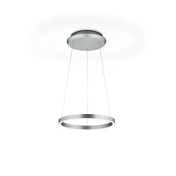 Luminaria colgante LINDA-192 Arriba-Abajo, ajustable, controlable con gestos IP20, níquel mate regulable