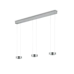 pendant luminaire ZERA-3 IP20, nickel matt dimmable