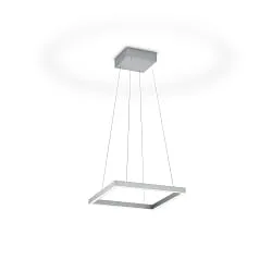 pendant luminaire NIKA-40 up / down, square, adjustable, controllable with gestures IP20, nickel matt dimmable