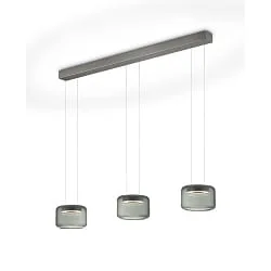 pendant luminaire SIDRA-3 up / down, adjustable, controllable with gestures IP20, anthracite dimmable