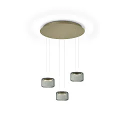 pendant luminaire SIDRA-RONDO up / down, adjustable, controllable with gestures IP20, bronze dimmable