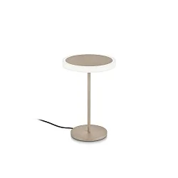 Luminaria de mesa TILDA-T IP20, metalizado, color arenoso, blanco regulable