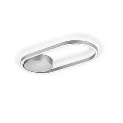 ceiling luminaire RIKE IP20, nickel matt dimmable