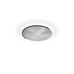 ceiling luminaire ASTRA-40 round IP20, nickel matt, black dimmable