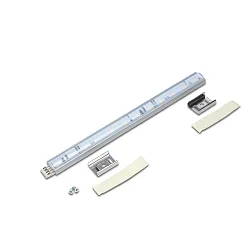 Barra luminosa IP20, aluminio, transparente regulable 4W 305lm 5000K extrem breitstrahlend >80° extrem breitstrahlend >80° CRI