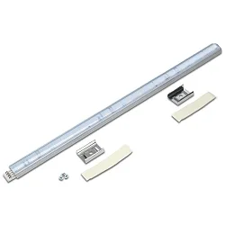 Barra luminosa IP20, aluminio, transparente regulable 6W 455lm 5000K extrem breitstrahlend >80° extrem breitstrahlend >80° CRI