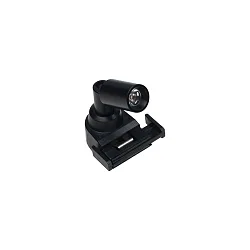Showcase luminaire LED Track Point S for 24V LED Track, incl. adaptor, 2 lenses, swiveling, 1.5W 4000K 10/30°, black