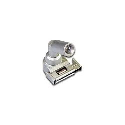 Showcase luminaire LED Track Point S for 24V LED Track, incl. adaptor, 2 lenses, swiveling, 1.5W 5000K 10/30°, alu
