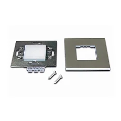 Luminaria empotrable WALL IF radiación lateral, con difusor IP20, acero inoxidable  1,8W 90lm 3000K 120° 120° CRI 80