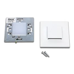 Luminaria de pared empotrable LED WALL UP&DOWN IP20, ópalo, blanco regulable
