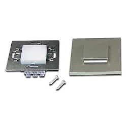 Recessed wall luminaire LED Wall Up&Down for flush-mounted / cavity wall boxes, IP20, 7.5 x 7.5cm, 230V, 1.8W 3000K 90lm, inox