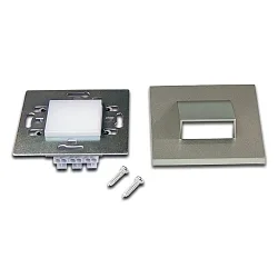 Luminaria de pared empotrable LED WALL DOWN abajo IP20, acero inoxidable regulable