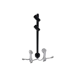 Luminaria de diseño LED DUO SPOT ajustable IP20, satinado, negro mate regulable