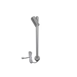 LED Mono Spot for object lighting, seamless height up to 30cm, 24V DC, CRi>90, rotatable, swiveling, 1.5W 4000K 38°, alu