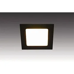 Luminaria para muebles FAQ 58 angular, plano, con enchufe IP20, negro regulable