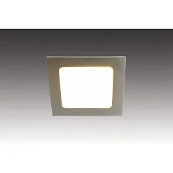 Luminaria empotrable FAQ 58 - LED-24 angular IP44/IP20, acero cepillado regulable 3W 225lm 3000K 115° 115° CRI > 93