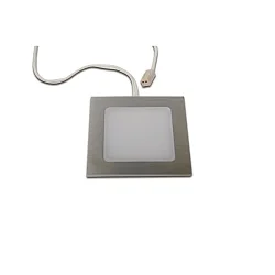 Luminaria empotrable FAQ 58 - LED-24 angular IP44/IP20, acero cepillado regulable 3W 225lm 4000K 115° 115° CRI > 93