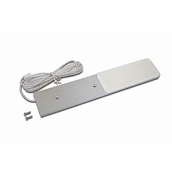 under-cabinet luminaire S-PAD F flat, with plug IP20, anodised aluminium dimmable 3W 270lm 4000K 115° 115° CRI >90 20cm