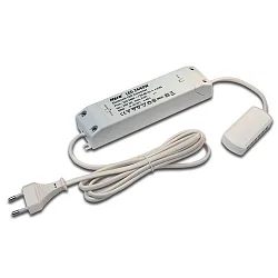 Transformer LED 24/60W Mains connection cable, 200cm with Europlug, 12-fold distributor