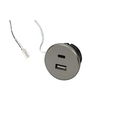 Toma de corriente, acero inoxidable