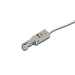 Accessory for LED Track 24V tracks - end position feed with connecting cable 250cm incl. LED24-plug, anodised alu
