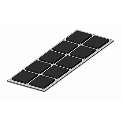 goma FOAM RUBBER juego de 10, negro