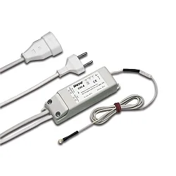 Touch-switch 400W EBS 4 D with 100cm Euro plug + 30cm Euro coupling, incl. sensor line 200cm, with ring eyelet M4