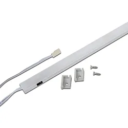 Luminaria para muebles SIL-LED 2 / 19 con sensor IP20, aluminio, ópalo 