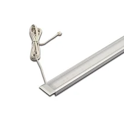 Flat recessed LED luminaire LED IN-Stick H for milled groove, IP44, incl. LED24-plug cable, 83cm, 20W 4000K 100°, CRI> 95