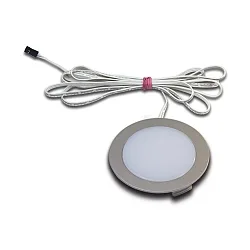 LED panel luminaire Dynamic FR 68-LED, IP44, with LED 24 Dynamic connection, CRi>90, 4W 2700-5000K 270lm 110°, matt chrome