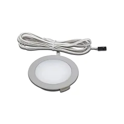 LED panel luminaire Dynamic FR 68-LED, IP44, with LED 24 Dynamic connection, CRi>90, 4W 2700-5000K 270lm 110°, inox look