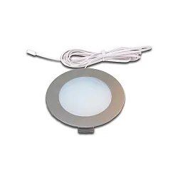 Recessed LED panel luminaire FR 78-LED, IP44, LED24 connection, CRi>90, 4W 3000K 270lm 110°, matt chrome