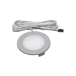 Recessed LED panel luminaire Dynamic FR 78-LED, IP44, LED 24 Dynamic connection, 4W 2700-5000K 270lm 110°, inox look