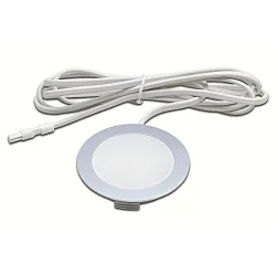 HV LED panel luminaire FR 68-LED, recessed/surface mount, IP20, 230V HVLCS, 3W 3000K 200lm 110°, matt chrome