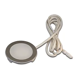 HV LED panel luminaire FR 68-LED, recessed/surface mount, IP20, 230V HVLCS, 3W 4000K 200lm 110°, inox look