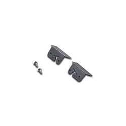 2pc. set of end cap for LED milling mount profile I, 24mm, with fastening screws, anodised alu