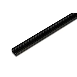 LED milling mount profile 24/12mm for covering profile 15mm, length 100cm, black