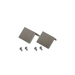 Recubrimiento juego de 2, acero inoxidable, barnizado