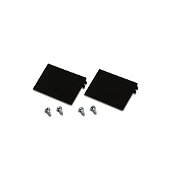 Recubrimiento juego de 2, negro, barnizado
