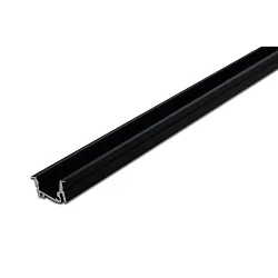 recessed profile, black