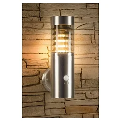 Heitronic Wall luminaire SATURN, with motion detector and day/night sensor