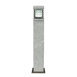 Outdoor Floor luminaire LA MER, E27 max. 20W, granite / inox, seawater resistant, 70cm