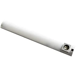 Luminaria de subestructura DETMOLD con interruptor, con enchufe IP20, plata mate  8W 420lm 4000K 120° 120° CRI 80 67.9cm